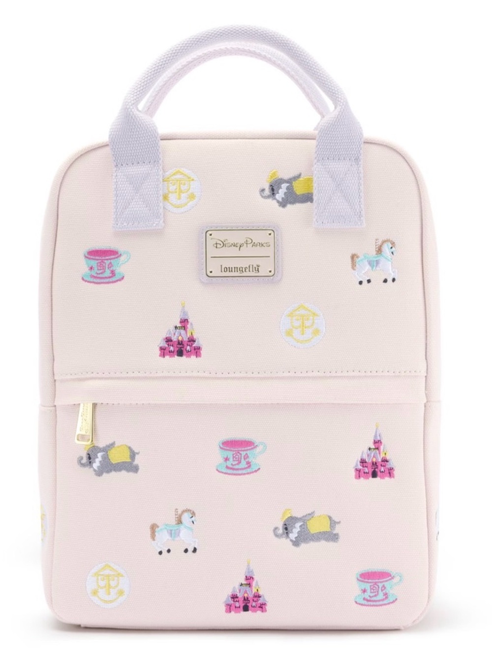 ISO: Disney Parks Loungefly Fantasyland Attraction Icons Canvas Backpack